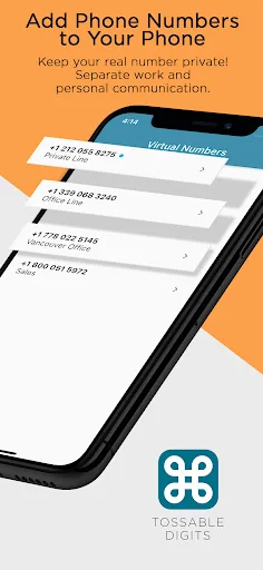 Tossable Digits Phone Numbers