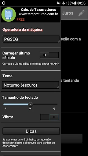 Calculadora de Taxas e Juros - screenshot 1