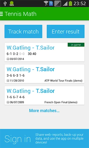 Tennis Math: score & stats screenshot 1
