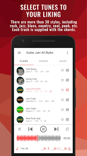 Backing Tracks Guitar Jam Play screenshot 1