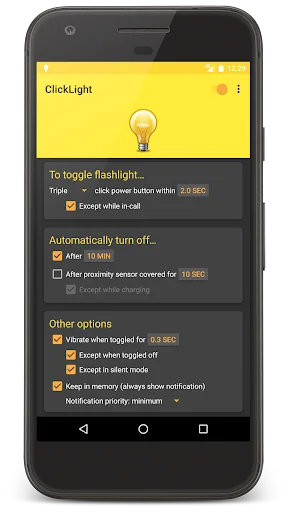 ClickLight: Power button flash