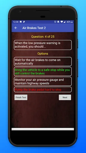 Air Brakes Test - CDL screenshot 4