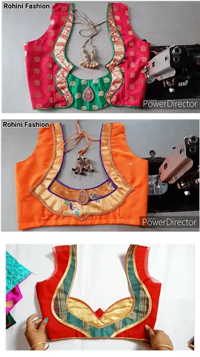 Paithani Blouse Neck Designs