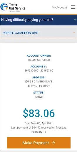 Texas Gas Service screenshot 1