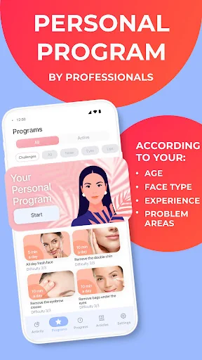 Face Yoga Workout for Women screenshot 1