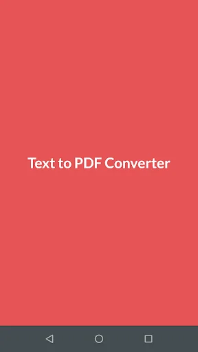 Text To Pdf Converter screenshot 1