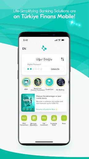 Türkiye Finans Mobile screenshot 1