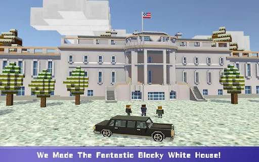 Blocky Security: USA President screenshot 1