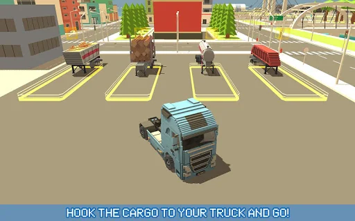 Blocky Truck Urban Transport