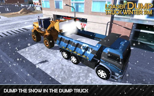 Loader & Dump Truck Winter SIM screenshot 1