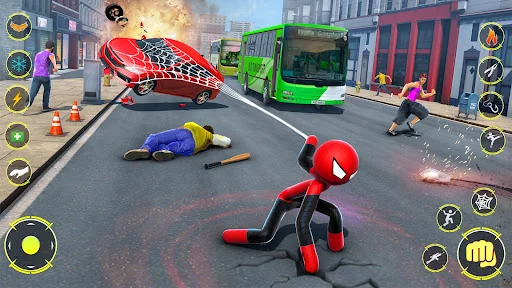 StickMan Rope Hero Spider Game screenshot 3