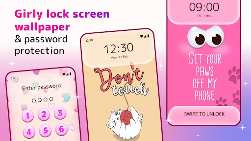 Cute Lock Screen & Wallpapers screenshot 1