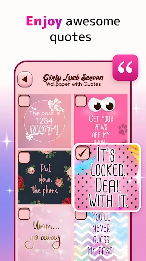 Cute Lock Screen & Wallpapers screenshot 4