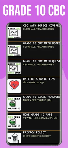 Grade 10 CBC Math Notes KSSEA