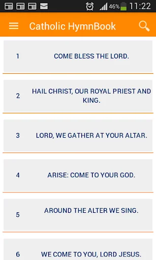 Catholic HymnBook screenshot 2