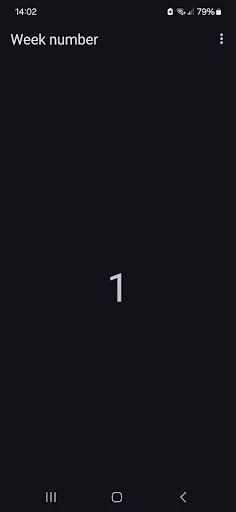 Week number