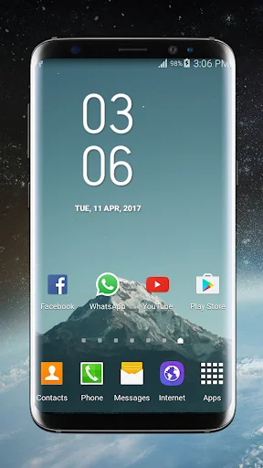 Digital Clock Galaxy S8 Plus screenshot 3
