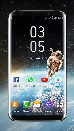 Digital Clock Galaxy S8 Plus screenshot 4