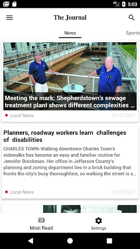 Journal News screenshot 1