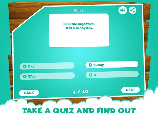 learning adjectives quiz games