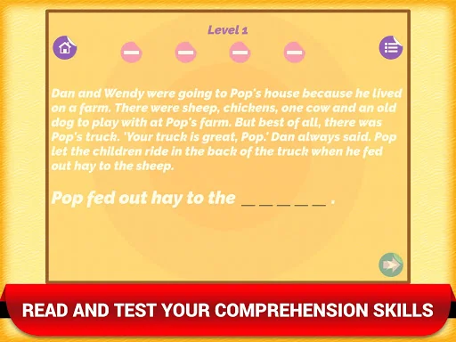 Reading Comprehension Games screenshot 4