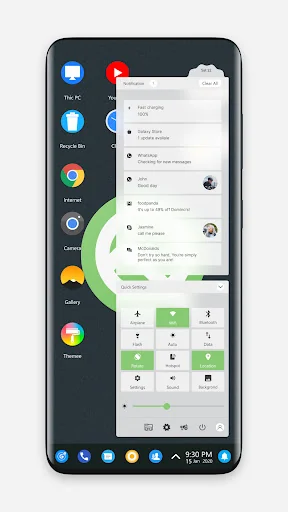 Q theme for Computer Launcher screenshot 4
