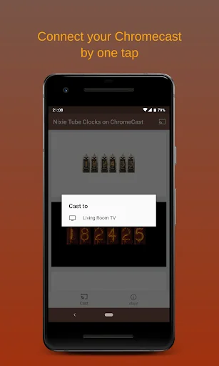 NixieTube Clocks on Chromecast