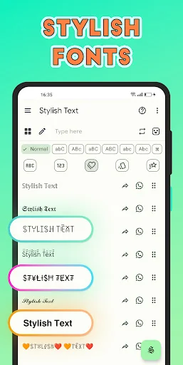 Stylish Text - Fonts Keyboard screenshot 2