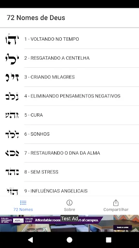 72 Nomes de Deus - Cabala screenshot 1
