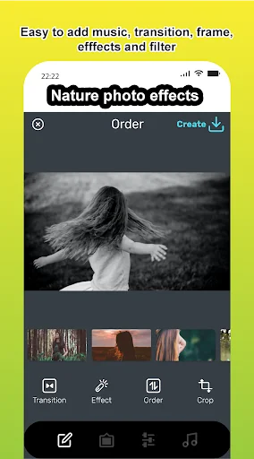 Photo effects theme nature, na screenshot 2