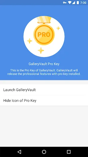 GalleryVault ProKey: Hide Pics screenshot 1