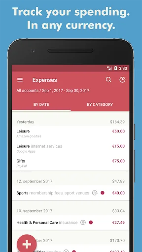 Toshl Finance - budget manager screenshot 1