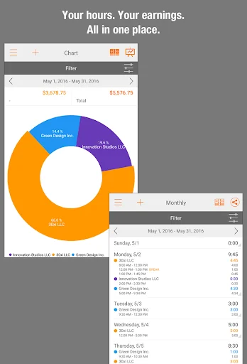Easy Hours Lite Timesheet screenshot 1