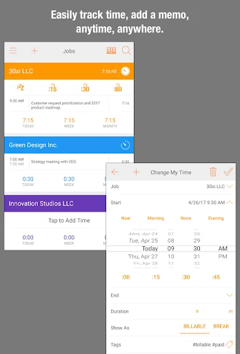Easy Hours Lite Timesheet screenshot 2