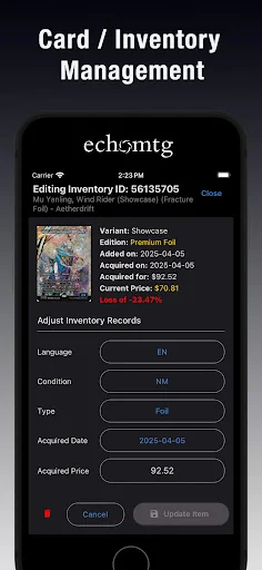EchoMTG: MTG Prices & Tracking screenshot 2