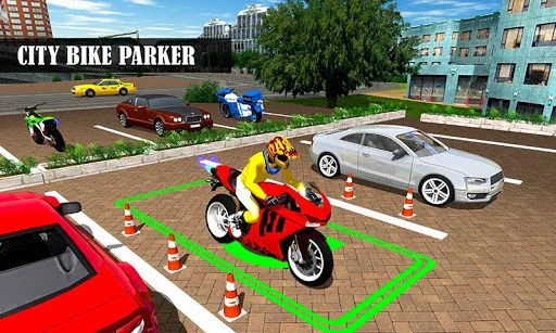Bike Parking Moto Driving Game