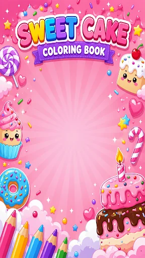Birthday Cake Coloring Book