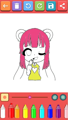 Gacha Chibi Coloring Book screenshot 2