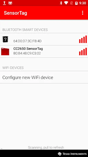 Simplelink SensorTag screenshot 1