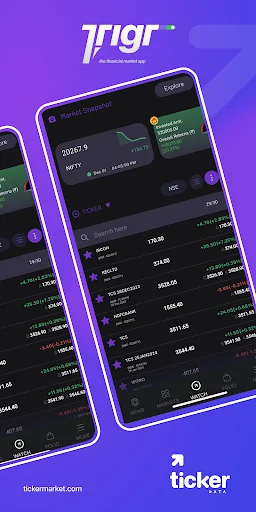 Trigr - financial market app screenshot 1