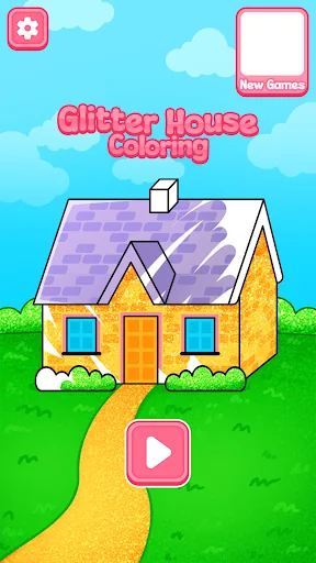 Glitter House Coloring