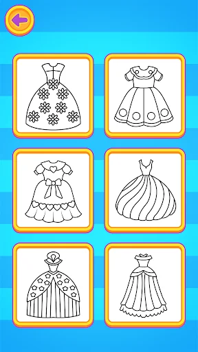 Glitter Dress Coloring