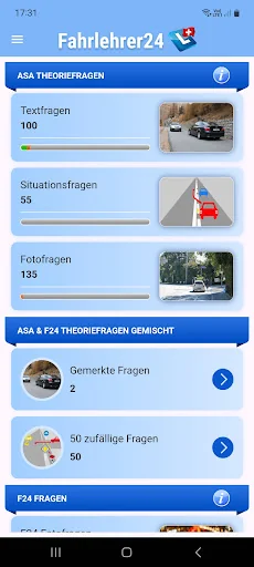 Driving school theory