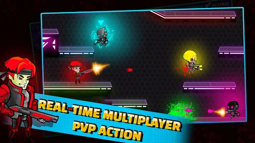 Neon Blasters Multiplayer Game