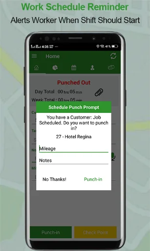 Employee Time Clock w/ GPS, Sc screenshot 2