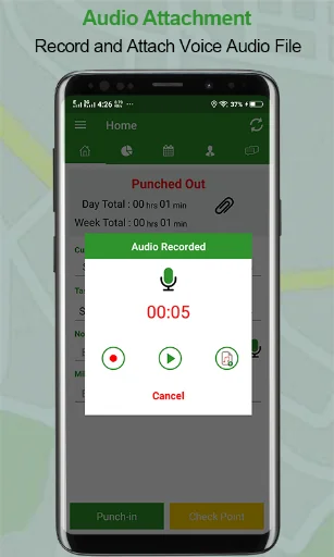 Employee Time Clock w/ GPS, Sc screenshot 4