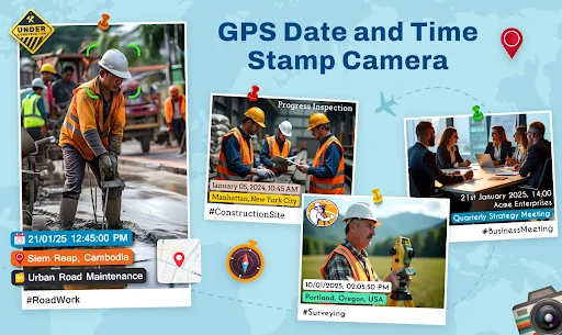 GPS Date and Time Stamp Camera