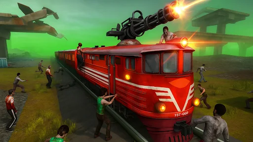 Train shooting - Zombie War