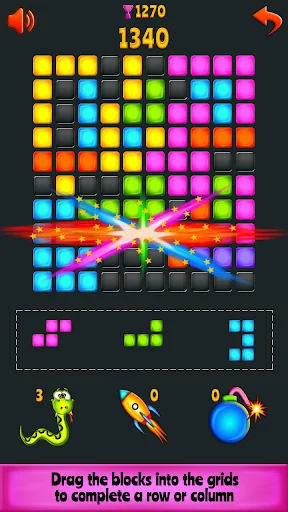 Block Blast - with snake, rock