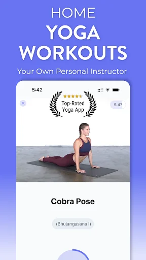 Simply Yoga - Home Workouts screenshot 1